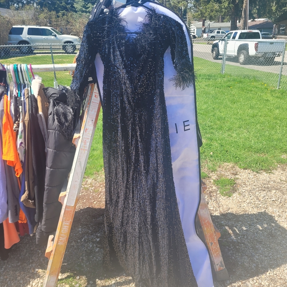 Sequin Black Dress